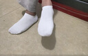 京东京造【100%纯棉】男士袜子男夏季船袜防臭10A抗菌超薄透气短款白色6双 实拍图