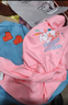 史努比（SNOOPY）男女童短袖t恤牛仔裤两件套儿童短袖套装  粉色FUN+浅蓝爱心 110 实拍图