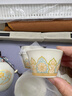瓷牌茗茶具（cipaiming teaset）旅行茶具套装户外便携式陶瓷快客杯一壶四杯办公室功夫茶壶泡茶 白古茗1壶4杯+罐盘+棕皮包+巾夹 实拍图
