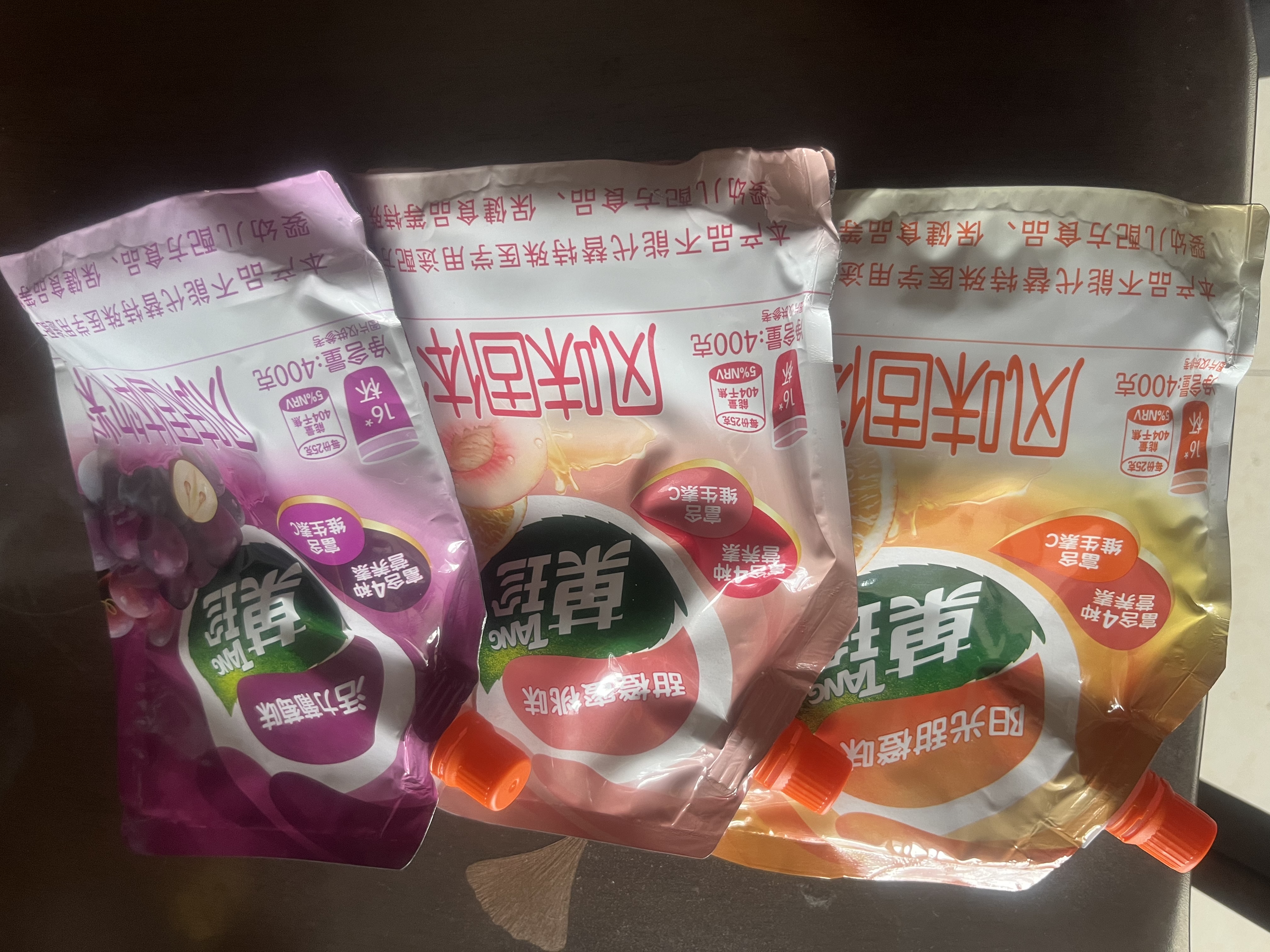 菓珍 亿滋果珍400g*3袋壶嘴装冲饮速溶固体饮料粉果汁粉维c橙汁粉 400g*3包【甜橙味+葡萄味+蜜桃味】 实拍图