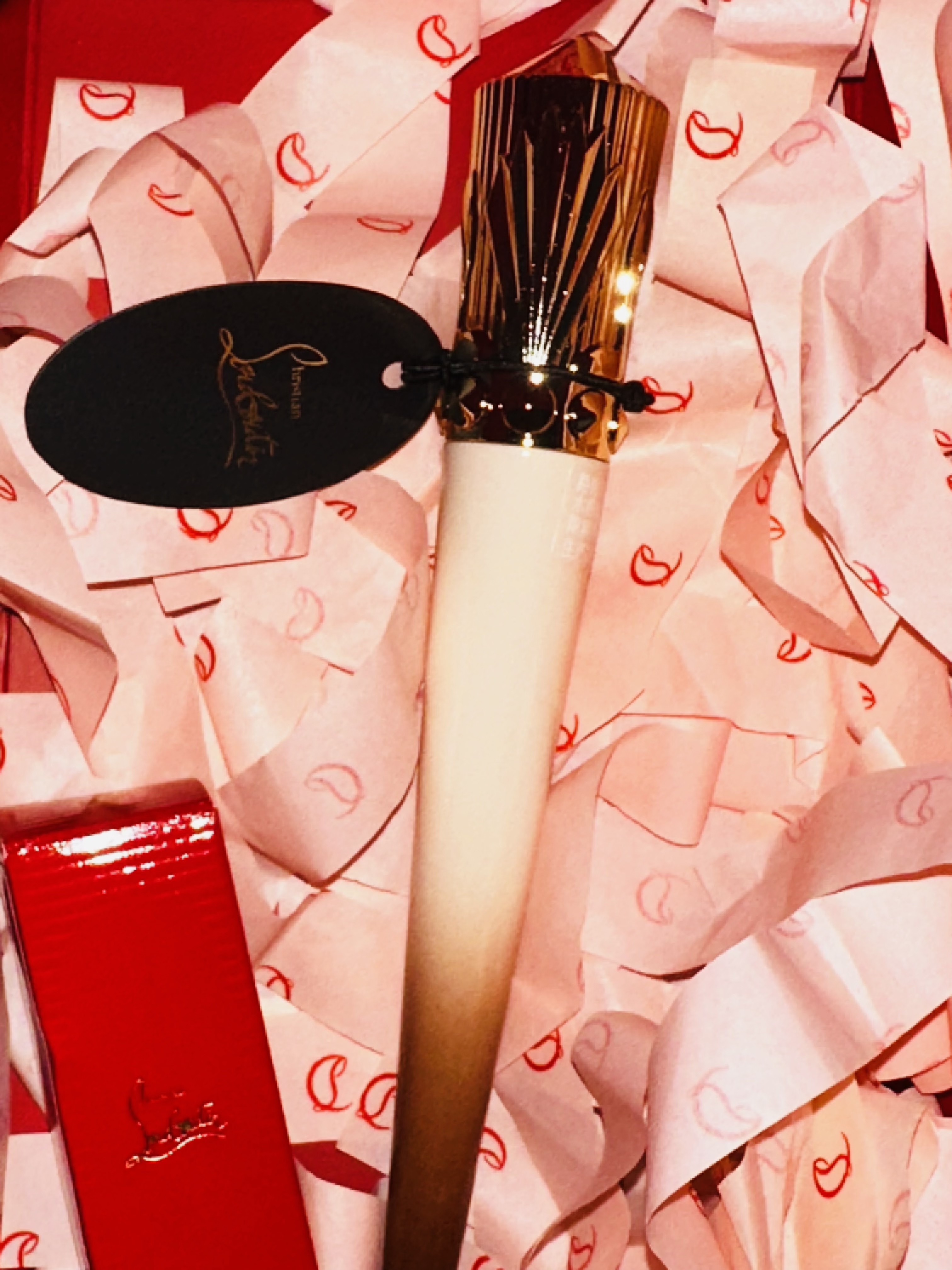 路铂廷（Christian Louboutin）CL细高跟水润釉光唇膏3C流光玫瑰 萝卜丁口红 生日礼物送女友 实拍图