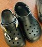 CROCS卡骆驰经典特林洞洞鞋男女同款拖鞋耐磨休闲鞋一脚蹬鞋|206340 黑色-001 41 /42(260mm) 实拍图