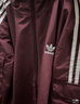 adidas通勤百搭休闲运动连帽夹克外套男女春季阿迪达斯三叶草   暗红   S 实拍图