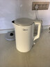美的（Midea）烧水壶电热水壶304食品级不锈钢无缝内胆双层防烫1.7L大容量1800W智能断电SHJ1721【价保618】 实拍图