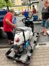 五星钻豹电动摩托车G15长续航电动车60V20AH铅酸电池智能成人两轮男女代步电瓶车外卖日常通勤银 实拍图