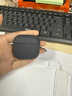 MUJI 耳机壳 适用于AirPods 4 耳机保护套 苹果耳机 apple 分体 带挂绳 深灰色 实拍图