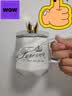 初暑恒温杯55度暖暖杯子带盖加热杯垫水杯陶瓷保温杯办公室生日礼物 皇冠白【礼盒装】杯+盖+勺+杯垫 实拍图