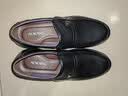 奥康（Aokang）男鞋牛皮套脚圆头舒适商务休闲鞋G93211098 黑色39码 实拍图