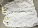 全棉时代婴儿隔汗巾纱布吸汗儿童开学幼儿园宝宝纯棉垫背小猫小鹿小鸟3条 实拍图