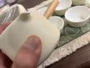 鹏山温茶炉茶具套装家用办公温茶器蜡烛加热保温底座奶油风转转侧把壶 实拍图
