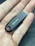 闪迪（SanDisk）128GB USB3.2 U盘 CZ550黑色 读速100MB/s 安全加密 数据恢复 学习办公电脑车载 高速大容量优盘 实拍图