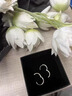 芯奢S999足银耳环女士2026新款养耳洞素圈耳圈耳钉纯银设计高级感耳饰 足银8MM【2只装】 【适合耳骨戴】假一赔十 实拍图