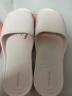 步术 拖鞋女中国台湾进口夏季家居时尚鱼嘴防滑防臭软底轻便静音 玉石白 L(建议39-41码/鞋长约27.5cm） 实拍图