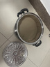 九阳（Joyoung）蒸锅不锈钢蒸锅家用炖汤蒸馒头包子鱼三层大容量汤锅28cm 实拍图