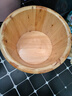 京东物流 木桶洗脚桶泡脚桶家用保温足浴桶脚盆木质按摩足浴盆 圆边桶_26cm高（无赠品) 实拍图