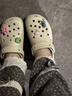 卡骆驰（CROCS）白鹿同款经典云朵洞洞鞋时尚百搭女鞋花园鞋沙滩鞋|206750 骨白色-2Y2(含智必星) 38 (240mm) 实拍图