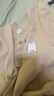 名创优品（MINISO）短袖t恤男士夏季新款重磅纯棉上衣服休闲宽松半袖体恤 卡其 XL 实拍图