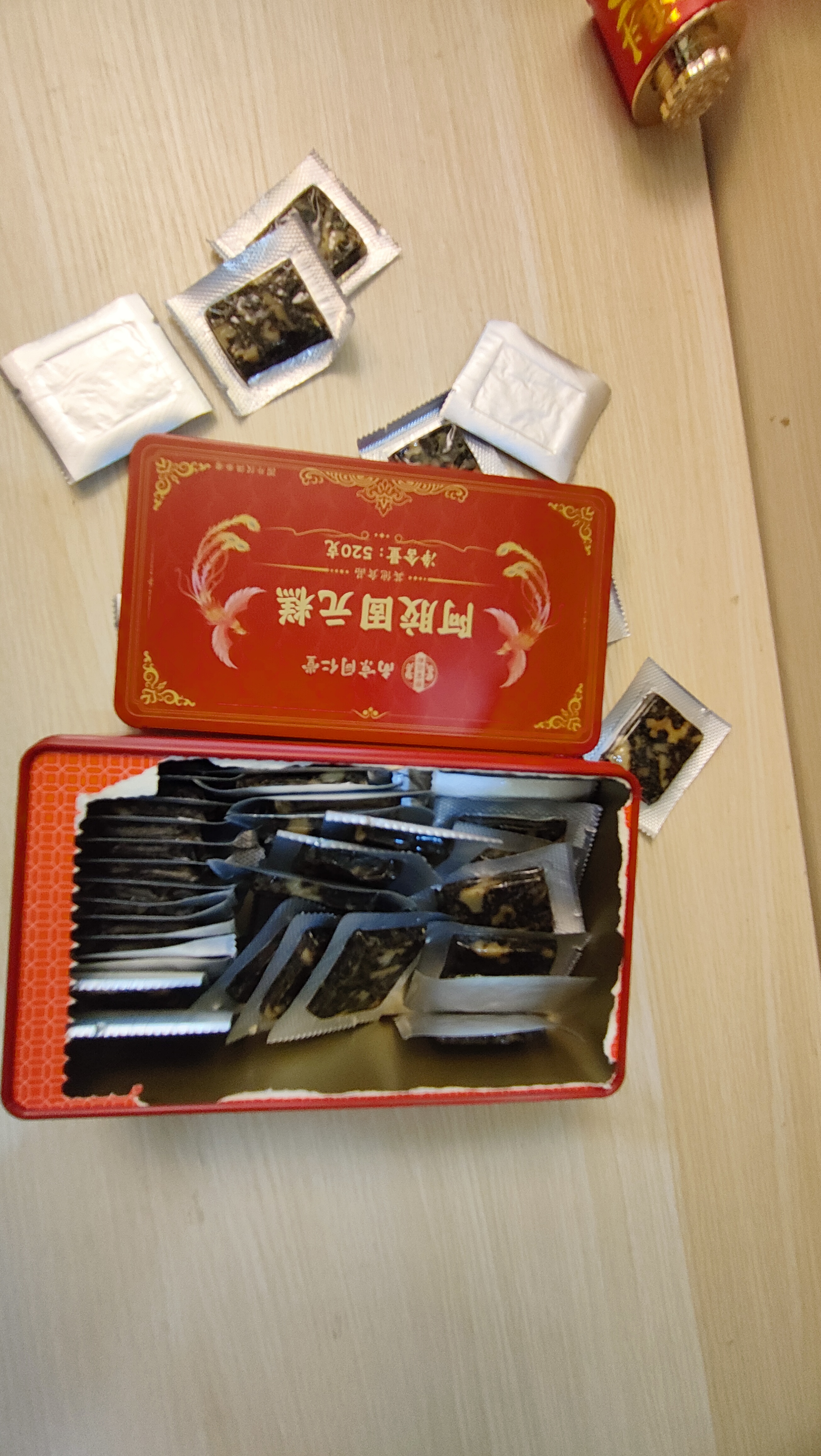 南京同仁堂阿胶固元糕520g即食阿胶礼盒送父母长辈节日礼盒官方旗舰店 实拍图