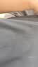 【京东直采】200g纯棉t恤男女短袖26新款纯棉打底衫内搭t恤 黑色（短袖） 4XL （170-190斤） 实拍图