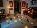 青苇LED电子蜡烛灯玫瑰花瓣套装婚房室内布置生日求婚表白装饰用品 实拍图