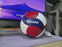 MIKASA FIVB认证专业排球 V200W-USA 聚氨酯皮革 室内比赛训练用球 红色/白色/蓝色 Official 实拍图