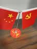 【抖音爆款】党旗国旗摆件桌面摆件小红旗办公室装饰旗车载摆件 桌面摆件【我爱中国】1套（不可升降） 实拍图