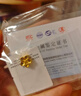 金小貅黄金吊坠足金999桃花转运珠小桃花链坠女diy时尚送礼女友礼物 0.5g,桃花吊坠 实拍图