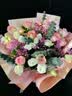 馨仪鲜花速递玫瑰向日葵康乃馨花束送女友生日礼物全国同城配送 11朵粉玫瑰混搭花束 实拍图