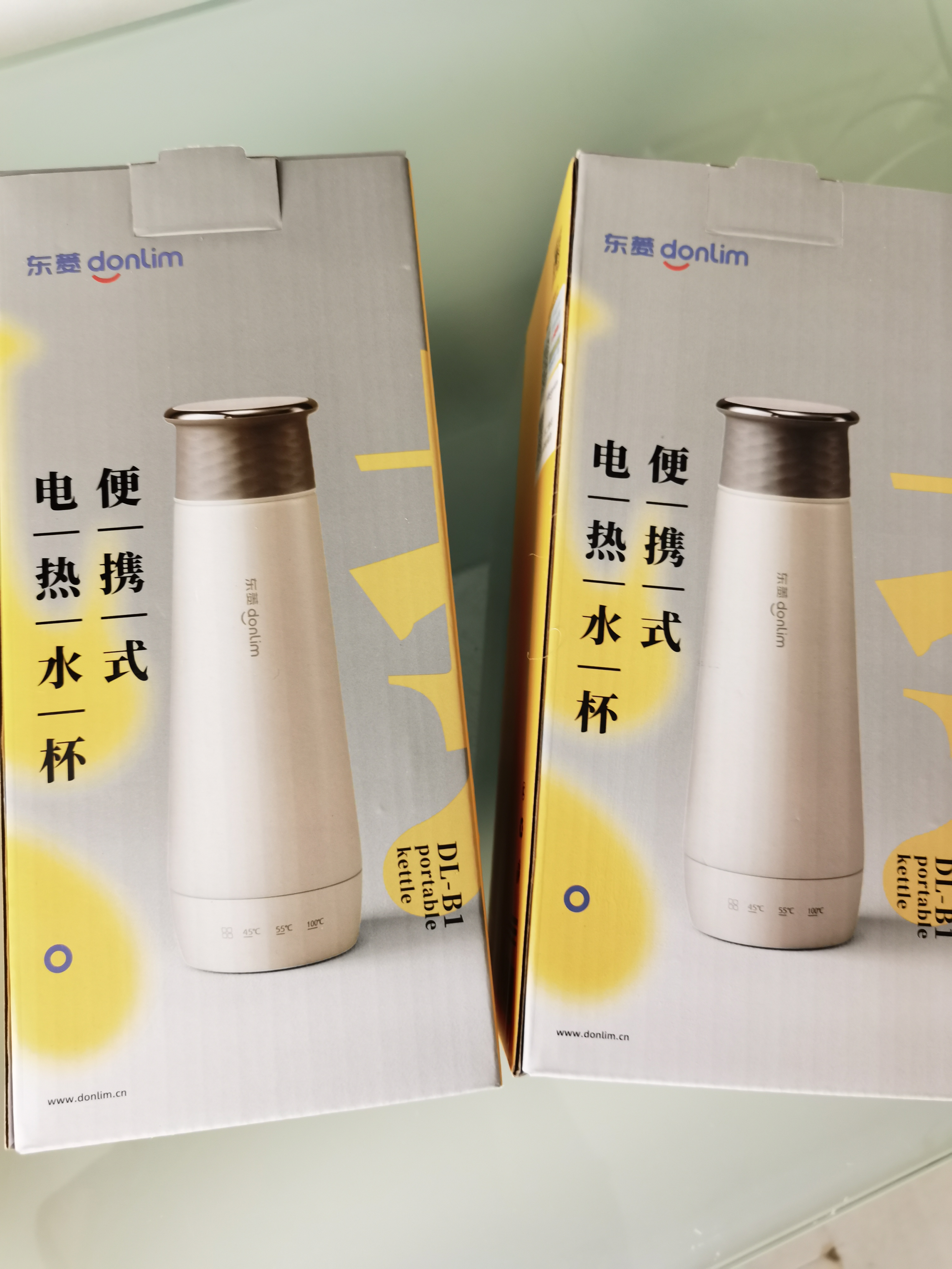 东菱（Donlim）便携烧水壶电热水杯家用旅行烧水杯小型冲奶防烫办公室保温杯 DL-B1棉云白 实拍图