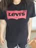 Levi's李维斯情侣美式宽松印花时尚简约舒适潮流纯棉圆领短袖T恤 黑色 002A0-0001 M 实拍图
