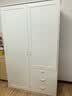 宜家（IKEA）穆斯肯双门简易衣柜现代简约家用卧室柜子小户型出租房用 白色 晒单实拍图
