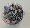 得力（deli）50只莫兰迪色多规格套装 彩色长尾夹/燕尾夹 (25mm6只 19mm14只 15mm30只)/筒8520A 实拍图