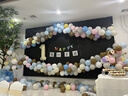 演绎 生日场景布置女孩桌飘立柱气球装饰儿童宝宝周岁快乐氛围拉旗 实拍图