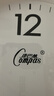 康巴丝（Compas）挂钟客厅 静音钟表客厅石英钟表挂墙时钟 C2866 白色 30.5cm直径 实拍图