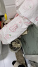 红豆女童睡裙纯棉春夏季薄款家居服儿童短袖套头睡衣A类Q3322白色140 实拍图