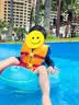 swimbobo儿童游泳圈 小孩户外温泉坐圈 小孩充气戏水坐艇 游泳装备K2001 实拍图