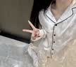 维多利亚的秘密 维密月光绸丝滑女士睡衣套装舒适家居服 2HMN白蝴蝶-67521 11267521 S 实拍图