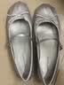 CHARLES&KEITH蝴蝶结平底玛丽珍鞋单鞋女生日礼物送女友CK1-71720057 Silver银色 37 实拍图