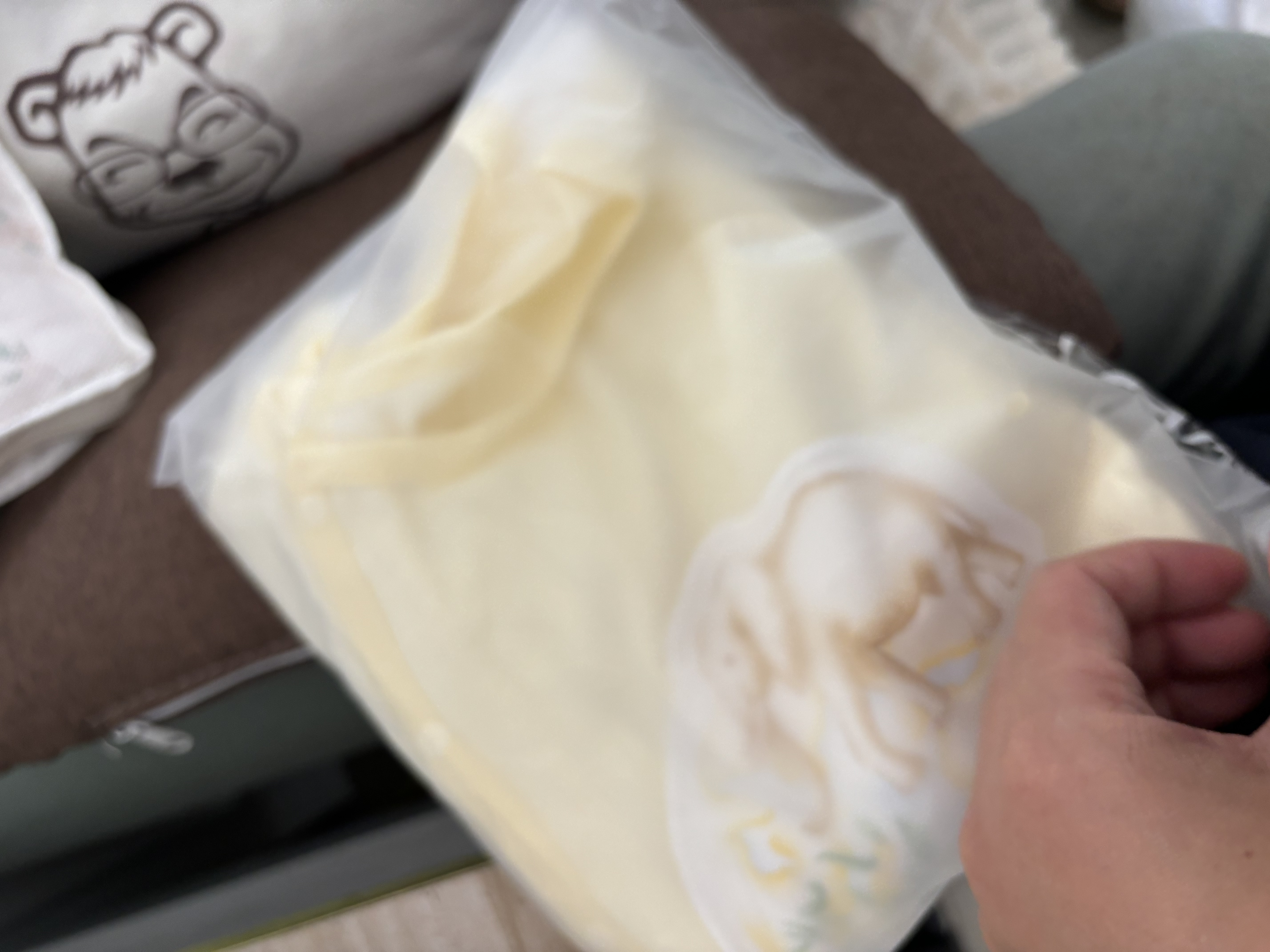 全棉时代婴儿衣服新生儿连体衣双面柔感宝宝护肚包屁衣7A抗菌针织秋季童装 实拍图