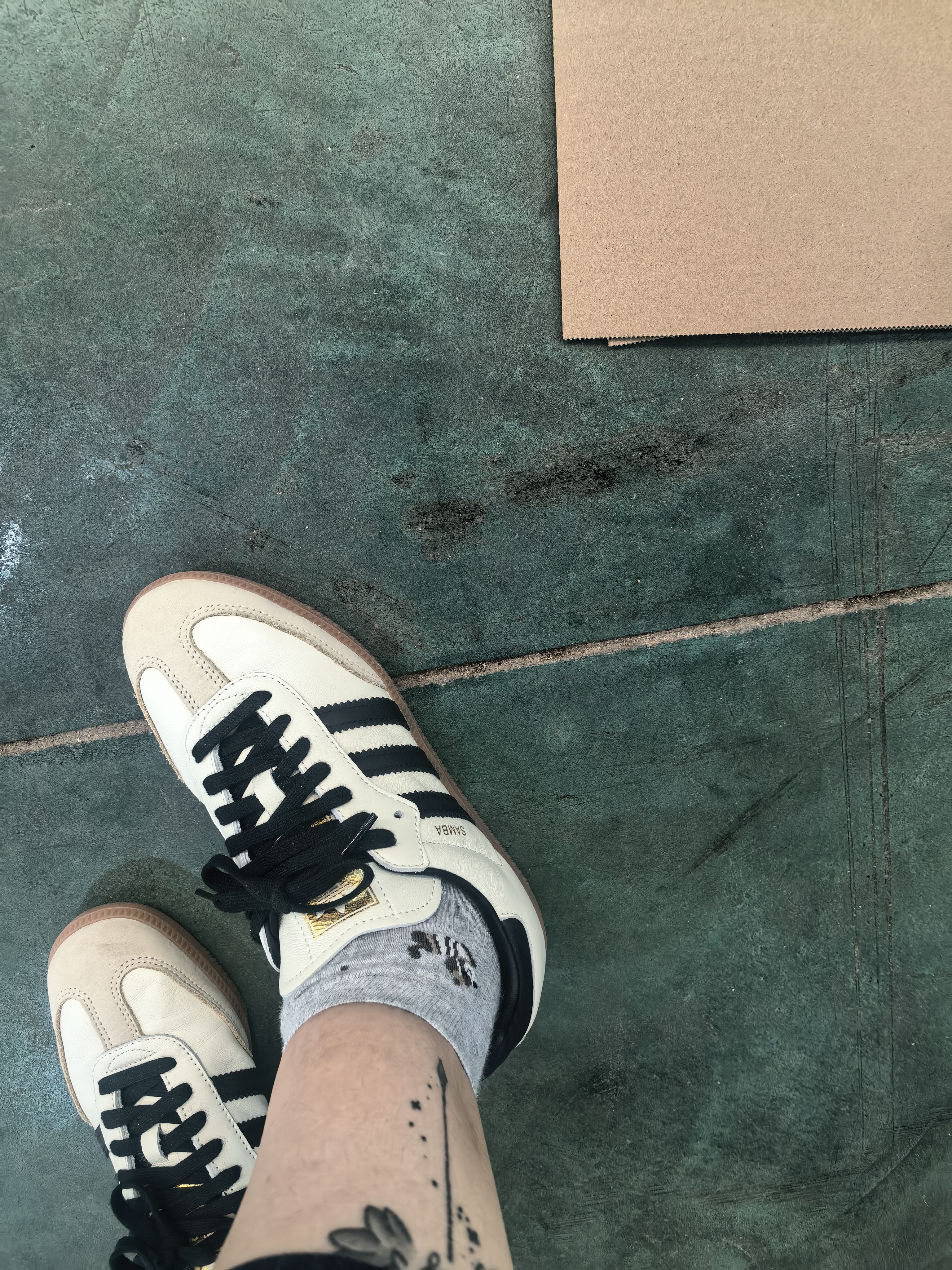 阿迪达斯（adidas）三叶草  SAMBA OG W 女休闲鞋 ID0478 米白/浅卡其 38.5 实拍图