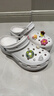 卡骆驰（CROCS）白鹿同款经典云朵洞洞鞋时尚百搭女鞋花园鞋|206750 白色-100(含智必星) 39 (250mm) 实拍图