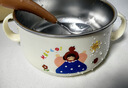 COOKSS儿童节礼物碗宝宝吃饭碗辅食碗1-3岁以上316不锈钢防摔吸盘碗带盖 实拍图