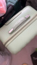 ELLE法国时尚行李箱24英寸高颜值小清新女士拉杆箱轻奢旅行箱牛油果绿 实拍图