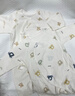 童颜婴儿连体衣夏季纯棉新生儿衣服初生宝宝蝴蝶哈衣和尚服四季 2件套 实拍图