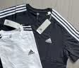 adidas情侣休闲纯棉上衣圆领短袖T恤男女夏季阿迪达斯官方轻运动   米白   S 实拍图