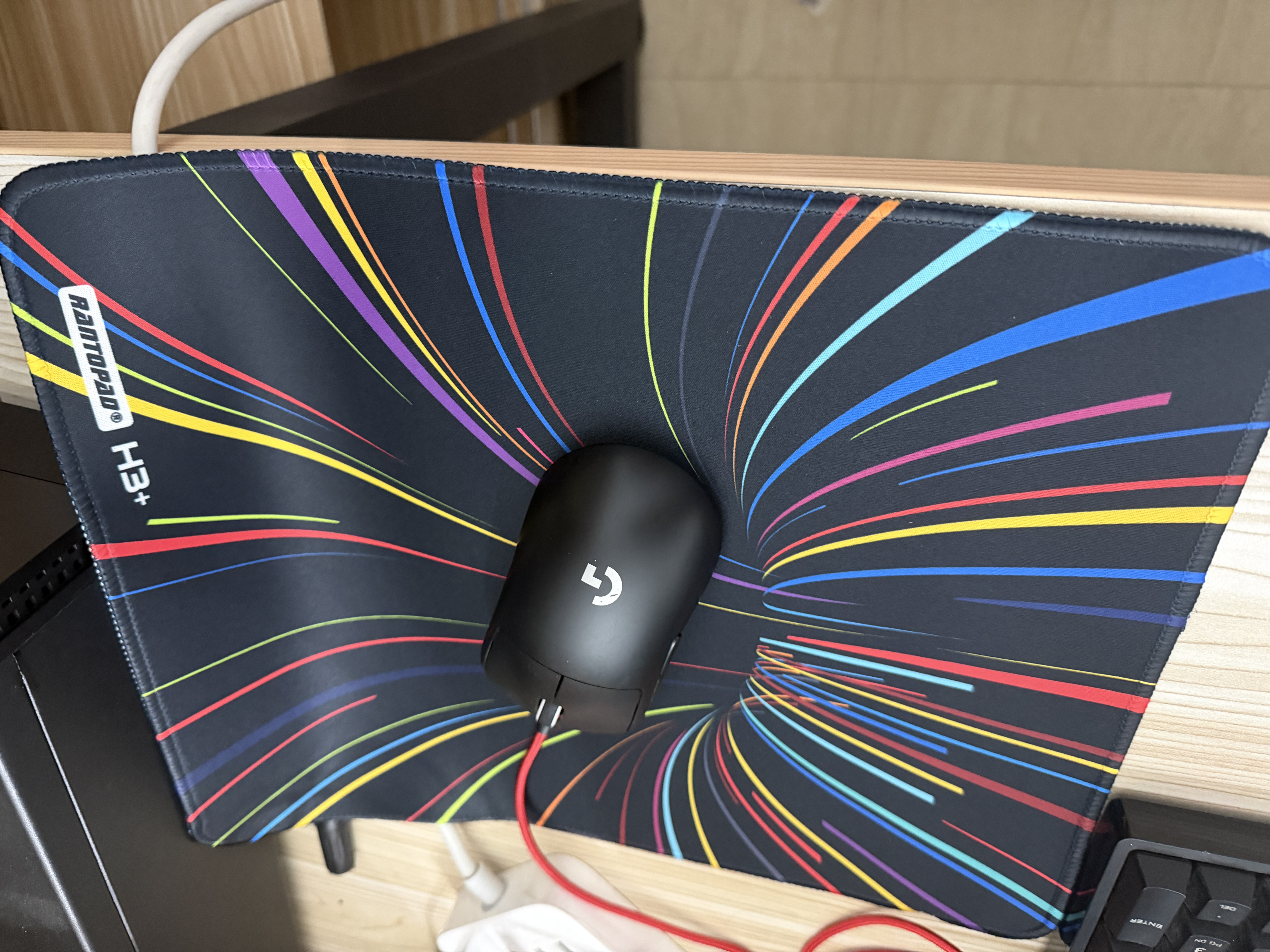 镭拓（Rantopad）H3+ 锁边鼠标垫 中号 电脑办公大号鼠标垫 游戏防滑桌垫 穿越 实拍图