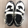 斐乐（FILA）FUSION斐乐玛丽珍凉鞋女鞋凉拖魔术贴海螺沙滩鞋 微白/黑-WB 36.5 实拍图