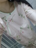 达芬奇密码睡衣女春夏季冰丝长袖睡衣女国风提花两件套送妈妈生日礼物 一叶知秋  粉色 L 【推荐100-120斤】 实拍图