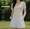 班尼路（Baleno）短袖v领正肩纯棉t恤女2026夏季新款女装爆款显瘦百搭体恤女生上衣 实拍图