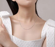 周六福（ZLF）  S925银饰项链女简约无吊坠银饰素链子O字链配饰 素链40cm 实拍图